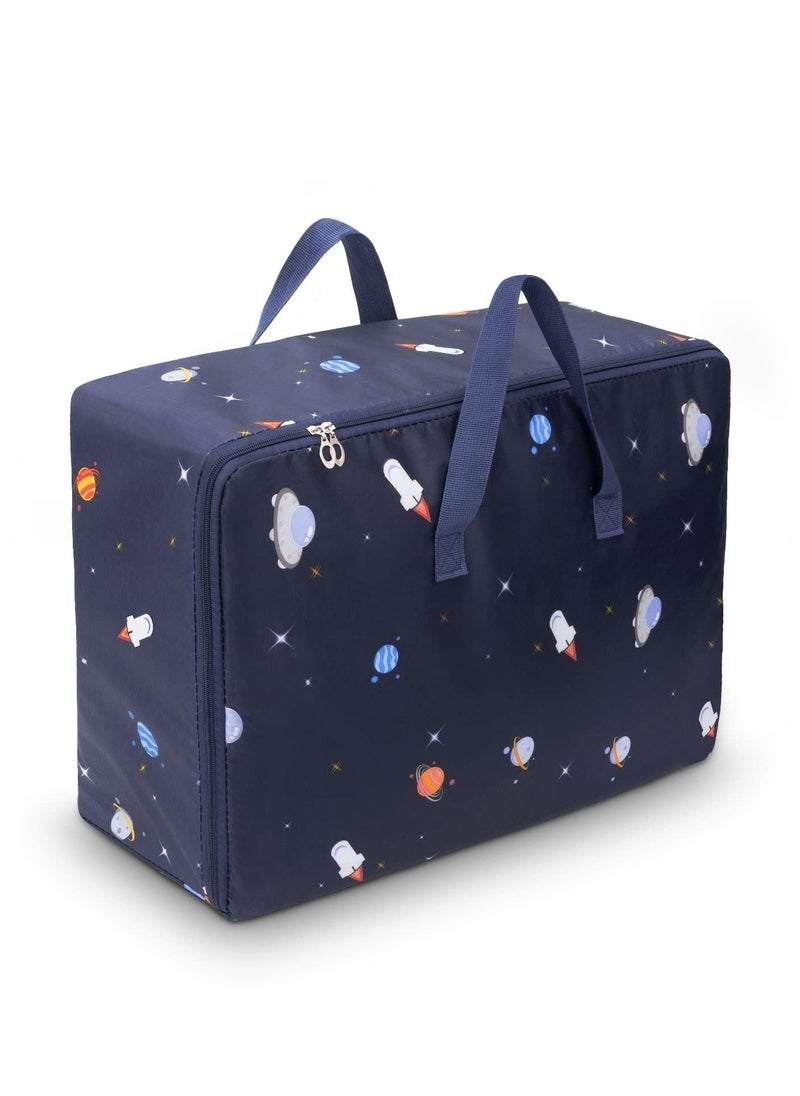 105L Clothing Storage Bags with Handle and Zipper,Travel Moving Bags for Clothes Throw Pillows Quilts Moisture proof Luggage Bags - Image 1