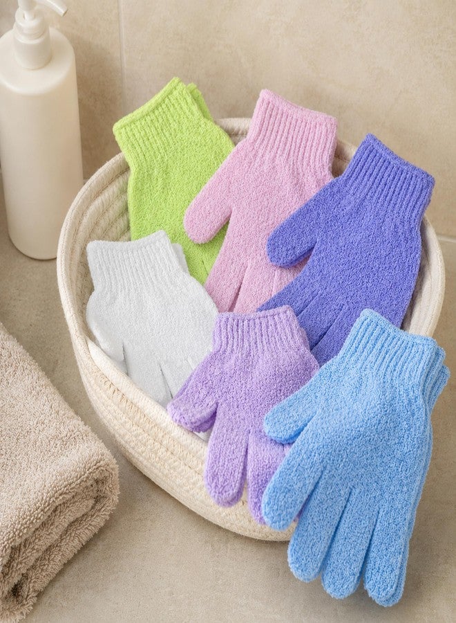 Fundrem 12 Pcs Exfoliating Gloves, Exfoliating Body Scrubber Exfoliator, Korean Exfoliating Mitt, Dead Skin Remover, Exfoliate Bath Shower Gloves, Moroccan Hand Body Scrub Mitt, Loofah Wash Cloth Washcloth - Image 2