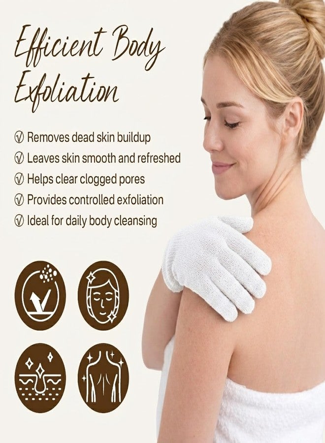 Fundrem 12 Pcs Exfoliating Gloves, Exfoliating Body Scrubber Exfoliator, Korean Exfoliating Mitt, Dead Skin Remover, Exfoliate Bath Shower Gloves, Moroccan Hand Body Scrub Mitt, Loofah Wash Cloth Washcloth - Image 4