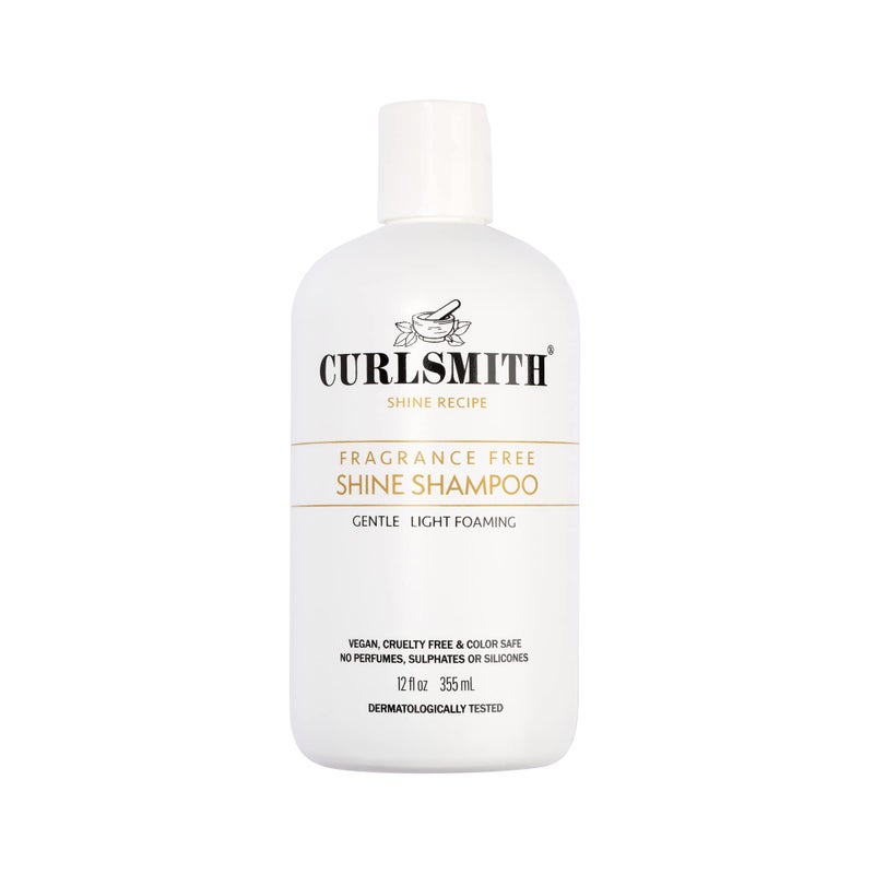 CURLSMITH CURLSMITH  Shine Shampoo Gentle Sensitive Fragrance Free Cleanser for All Curl and Hair Types Vegan 12 fl oz