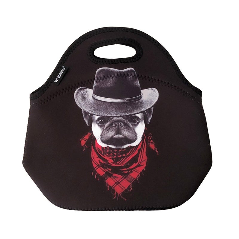Wrapables Insulated Neoprene Lunch Bag, Tough Puppy - Image 1