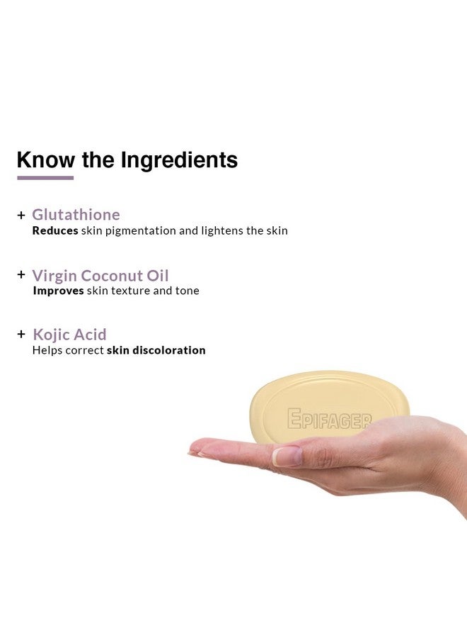 FIXDERMA Kojic Acid Soap, Epifager Soap | Skin Brightening & Skin Lightening Soap | Reduces The Appearance Of Dark Spots And Melasma, Non-Drying And Non-Comedogenic Formulation - 75Gm - Image 5