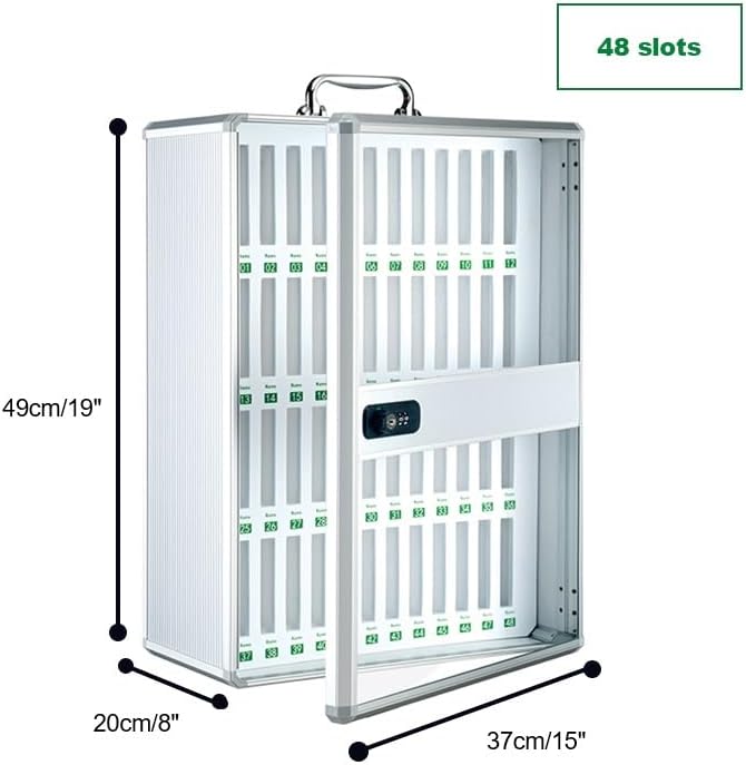 Repeated use friendly design Secure Cell Phone Locker Box with Keys & Code for Office Classroom Gym Small Safe Box for Money and Digital Home Safe 29x20x49cm/11x8x19in,One Color 37x20x49cm Riyadh Jeddah Dammam ship Dust tight seal Reliable local delivery service Worldwide popular practical build Assorted natural tone picks Multi-demand compliant quality Varied global sizing picks Various size alternatives Simple multi-feature universal build Globally popular elegant design Market multi-use trusted quality Global light sturdy raw material Fade proof Longevity optimized build Carefully engineered build Indoor outdoor all-purpose fit Multi stock guarantee supply Batch consistent craftsmanship Various fittings KSA standard compatible design Cross-material combo compatible Desert area eligible deliver Globally engineered build Any KSA address orderable - Image 2