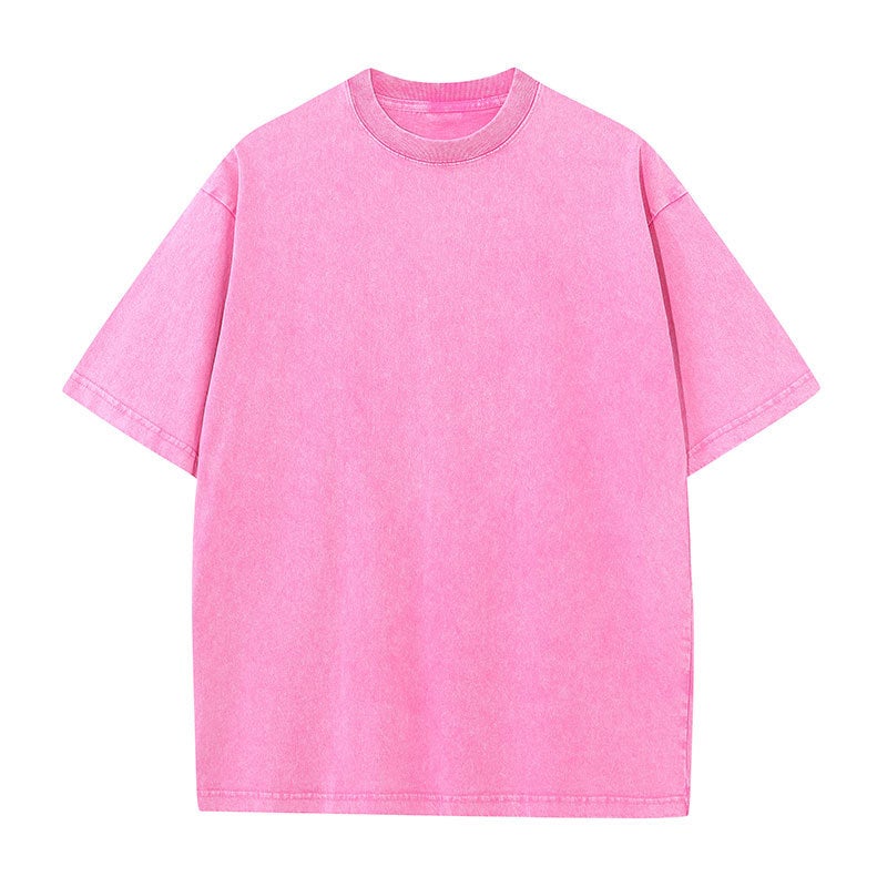 American Washed Short-Sleeved Women'S Export New Hip-Hop Loose Top Summer Trendyy Old T-Shirt - Image 1
