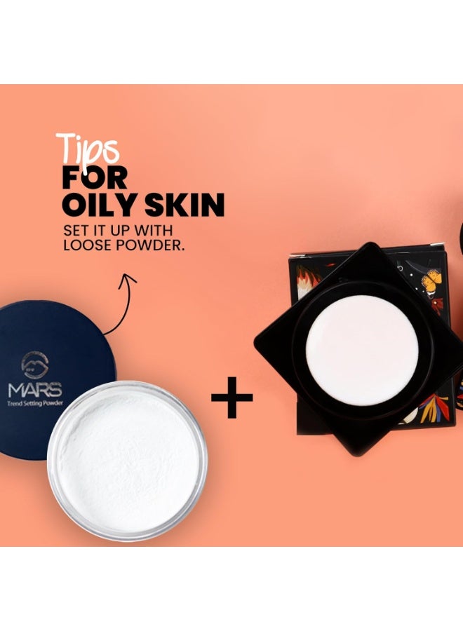 مارس كريم أساس MARS Chamomile Cushion Full Foundation مع أداة تطبيق | لمسة نهائية ندية وسهلة المزج، كريم أساس مغذي لمكياج الوجه (20 جم) (اللون 02)، مناسب لجميع أنواع البشرة - Image 4