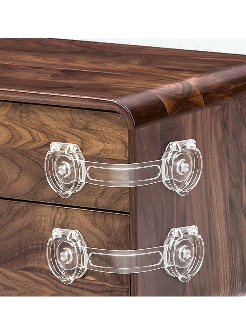 Y&D Safety Cabinet Locks  10 Pack No Screws and Magnets Fridge Baby Child for Kitchen Cabinets Drawers - Image 1