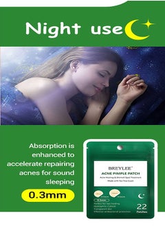 Breylee 22 Piece Invisible Acne Treatment Pimple Patch Set Clear Night Use  - Image 3