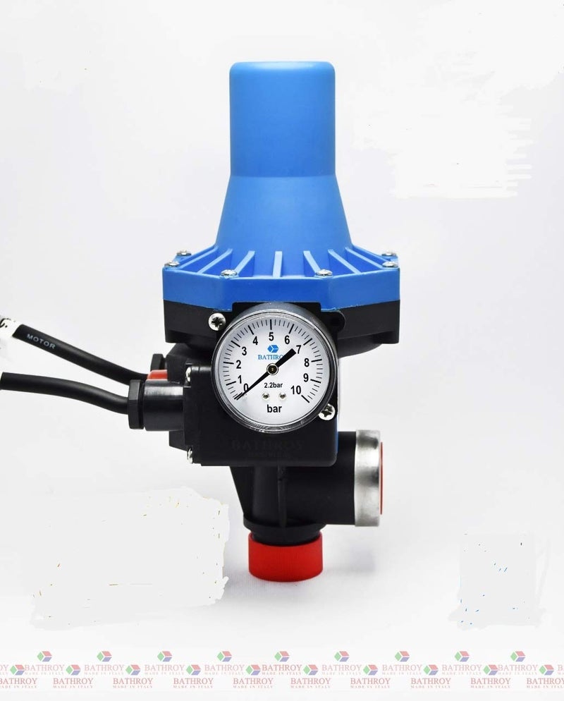 Pressure Switch,Electric Regulator For ElectroPumps, 220-240V Electric Control Switch with Pressure Gage,widely Used in House, Courtyard, Garden, Greenhouse MADE IN ITALY - Image 1