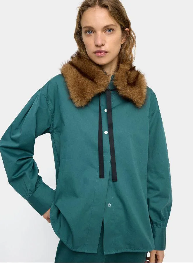 PARFOIS Long-sleeved shirt 100% cotton