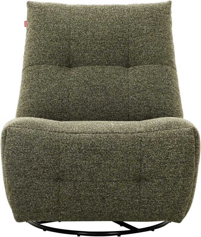 التيس كرسي استرخاء هزاز ودوار (زيتي) | Glider & Swivel Recliner Chair (Green) - Image 1