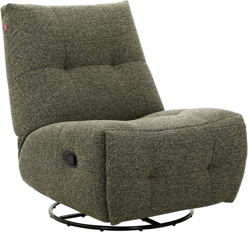 التيس كرسي استرخاء هزاز ودوار (زيتي) | Glider & Swivel Recliner Chair (Green) - Image 2