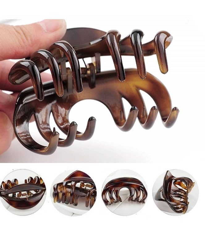 DSADKI Premium Hair Claw Clips For Thick Hair, Strong Holding Power Claw Hair Clamps Delicate Hair Grip for Women and Girls (Wine Red - 1pcs) - Image 5