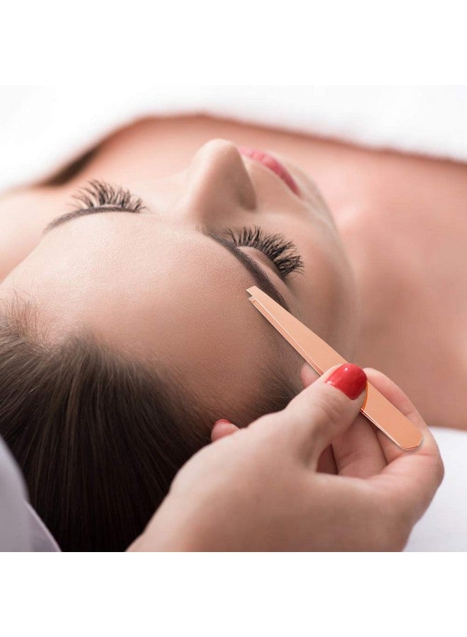 كالاري أداة تركيب الرموش الصناعية من أروينر، مكونة من 3 قطع، ومقص لتركيب الرموش الصناعية (لون ذهبي وردي) - Image 5