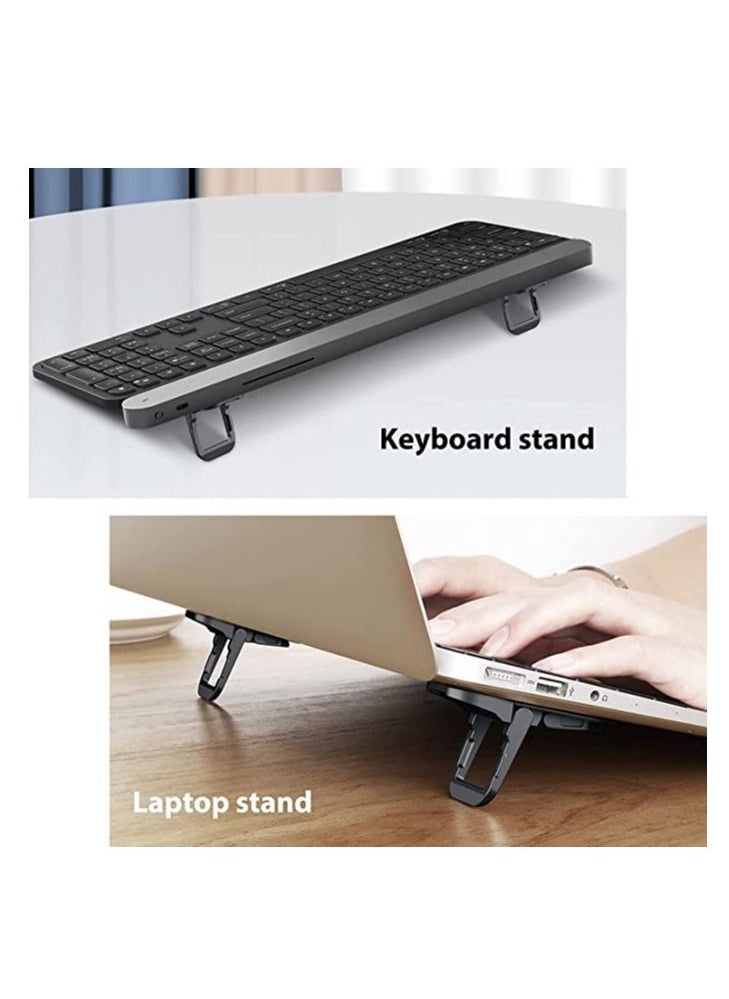 Nillkin - Keyboard Riser and Laptop Stand Adjustable Angles Computer for Desk Feet MacBook Pro/Air Galaxy Book Pro Surface 10-17 Inches - Image 1