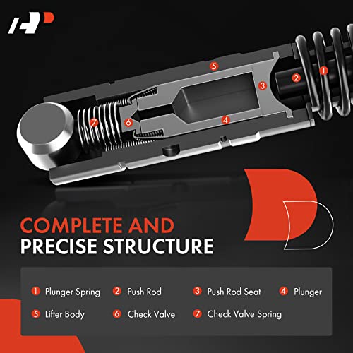 A-Premium 8Pcs Engine Hydraulic Valve Lifters Compatible with Chevrolet Silverado 1500 Tahoe Suburban Express 2500 3500 Caprice Corvette GMC Sierra Yukon Cadillac Escalade Buick LaCrosse Saab 9-7x - Image 4