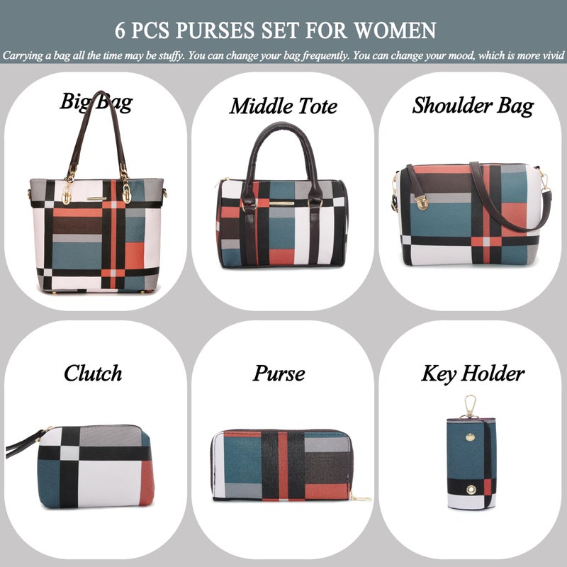 2E-youth Designer Purses and Handbags for Women Satchel Shoulder Bag Tote Top Handle Bag (Green) - Image 2