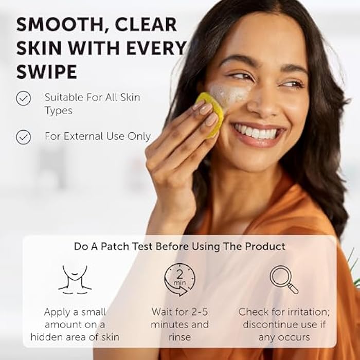 VALITIC Turmeric Kojic Acid Cleansing Pads - Exfoliating Dark Spot Remover for Face with Vitamin C, Alpha Arbutin, Niacinamide and Retinol - Kojic Acid And Turmeric Cleansing Pads - 60 Units - Image 4