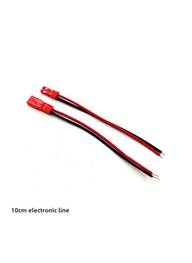 JST Pair Line 2p Connection Line LED Male And Female Plug Set Of Two 2p Red And Black 1007 22 Lines-Color:20cm 22 Electronic Wire Female Head (small Head  - Image 1