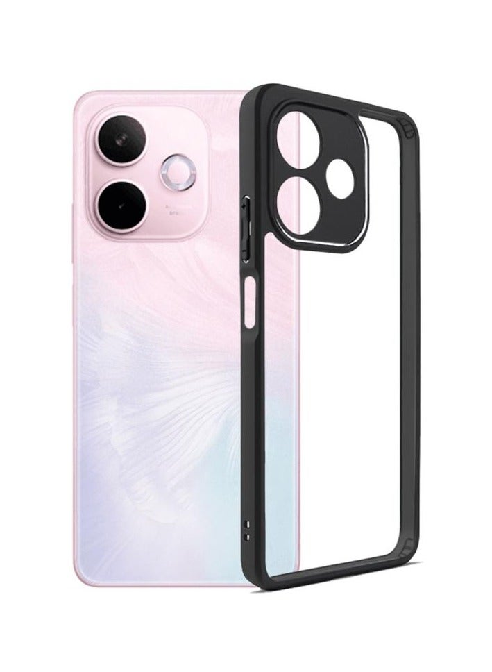 Case Cover Shockproof Hard PC Back Soft TPU Frame Anti-yellowing Slim Protective Cover Compatible with Oppo A5 Pro / A5 (Clear)  - Image 1