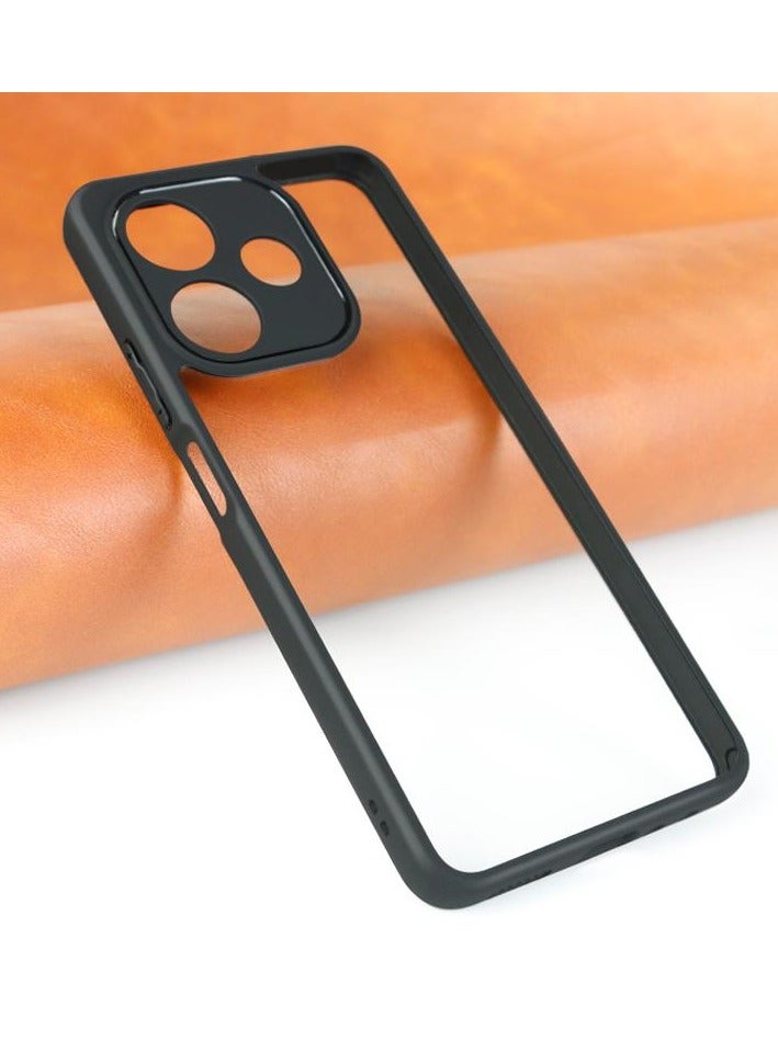 Case Cover Shockproof Hard PC Back Soft TPU Frame Anti-yellowing Slim Protective Cover Compatible with Oppo A5 Pro / A5 (Clear)  - Image 2