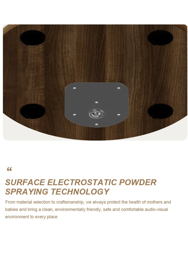 FlashHawk Wooden Floor Monitor Stand with Tray and Wheels for 14-43 inches Screen Monitors or TV, Max Load Bearing 20KG - Image 5