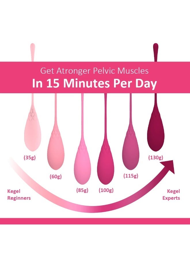 rayihni Kegel Pelvic Floor Exercise Weights Set Medical Grade Silicone for Bladder Control and Postpartum Recovery - Image 5