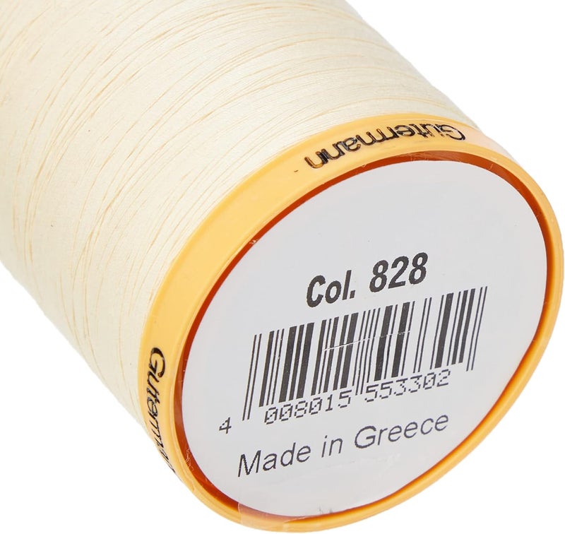 Gtermann Gutermann Natural Cotton Thread Solids 876 Yards-Vanilla Cream - Image 3