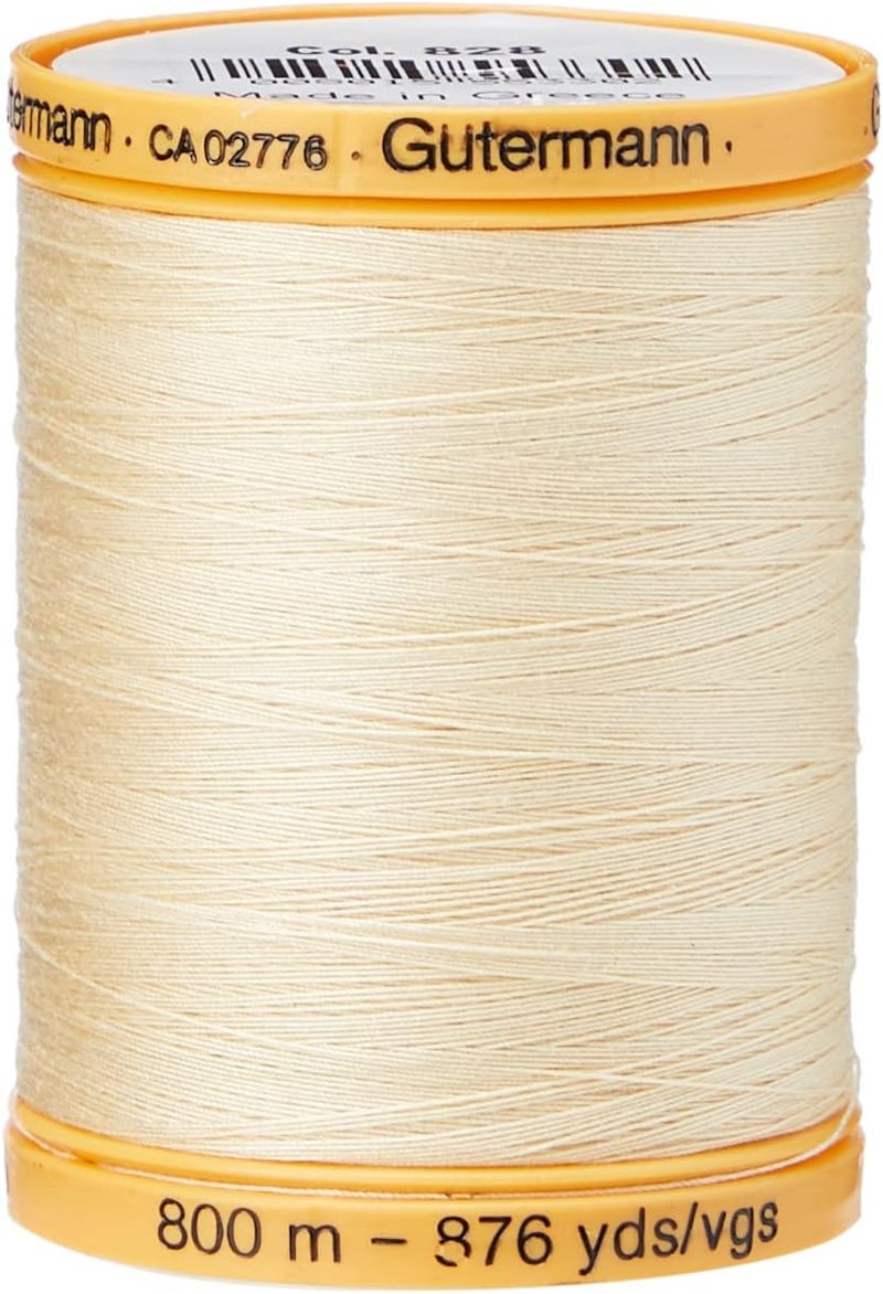 Gtermann Gutermann Natural Cotton Thread Solids 876 Yards-Vanilla Cream - Image 2