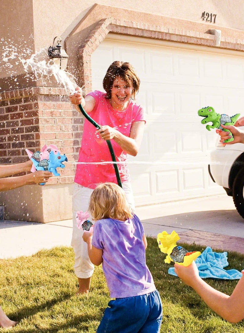 Dinosaur Water Gun, 4 Pack Squirt Guns for Kids and Adults, Exciting Water Fighting Toy for Boys and Girls, Perfect for Backyard and Swimming Pool Play. - Image 3