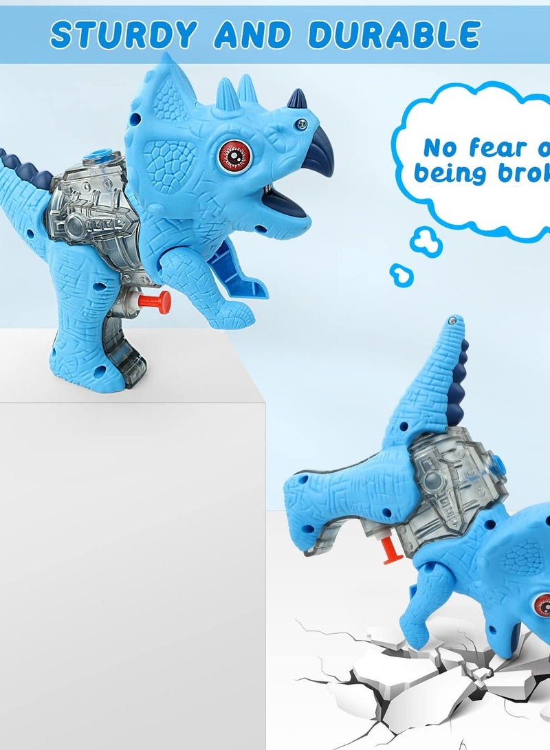 Dinosaur Water Gun, 4 Pack Squirt Guns for Kids and Adults, Exciting Water Fighting Toy for Boys and Girls, Perfect for Backyard and Swimming Pool Play. - Image 4