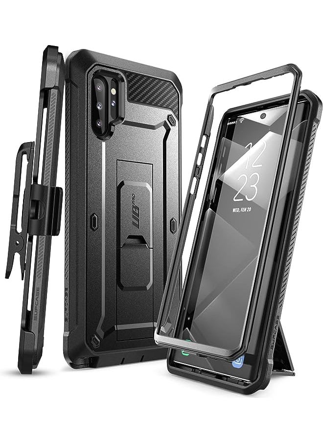 SupCase - Unicorn Beetle Pro Series Case Designed for Samsung Galaxy Note 10 Plus/Note 10 Plus 5G, Full-Body Rugged Holster & Kickstand Without Built-in Screen Protector (Black) - Image 1