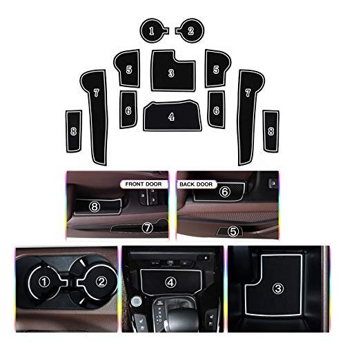 SKTU for 2020-2025 Kia Soul Soul EV Door Slot Mat Non-Slip Interior Door Groove Gate Pad Fit for 2020-2025 Kia Soul Door Compartment Cup Center Console Liners Car Accessory Decoration - Image 2