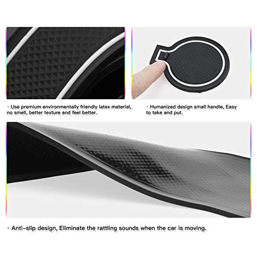SKTU for 2020-2025 Kia Soul Soul EV Door Slot Mat Non-Slip Interior Door Groove Gate Pad Fit for 2020-2025 Kia Soul Door Compartment Cup Center Console Liners Car Accessory Decoration - Image 4