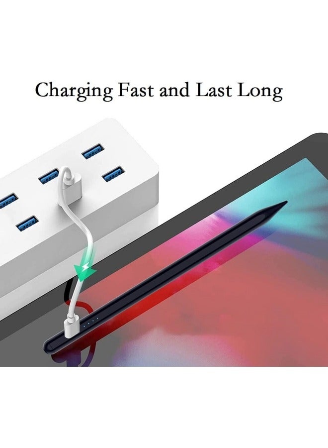 Universal Active Stylus Pen Compatible with Huawei/Honor/Samsung/Lenovo/Xiaomi and Other Android Smartphone and Tablet Devices Tablet Pen, Black - Image 4