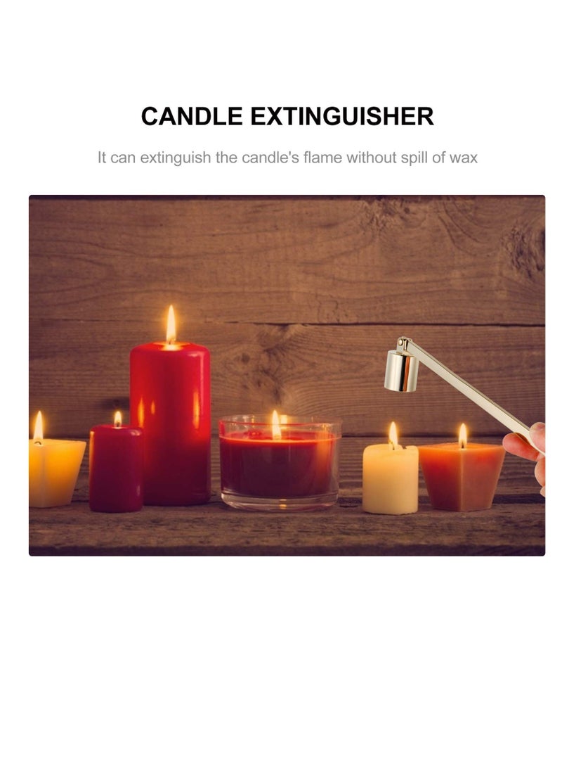 Candle Snuffer Stainless Steel Extinguisher Candlesnuffers for Putting out Extinguish Candle Wicks Flame Candle Accessory Golden - pzsku/Z56383D8C826DA31562ECZ/45/_/1698454738/3a0fbb50-0d39-4567-854b-abc8c1172f97