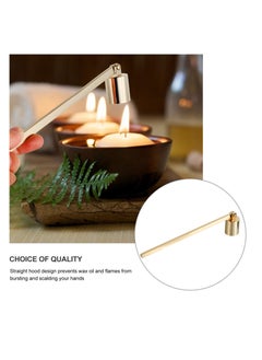 Excefore Candle Snuffer Stainless Steel Extinguisher Candlesnuffers for Putting out Extinguish Candle Wicks Flame Candle Accessory Golden  - Image 5