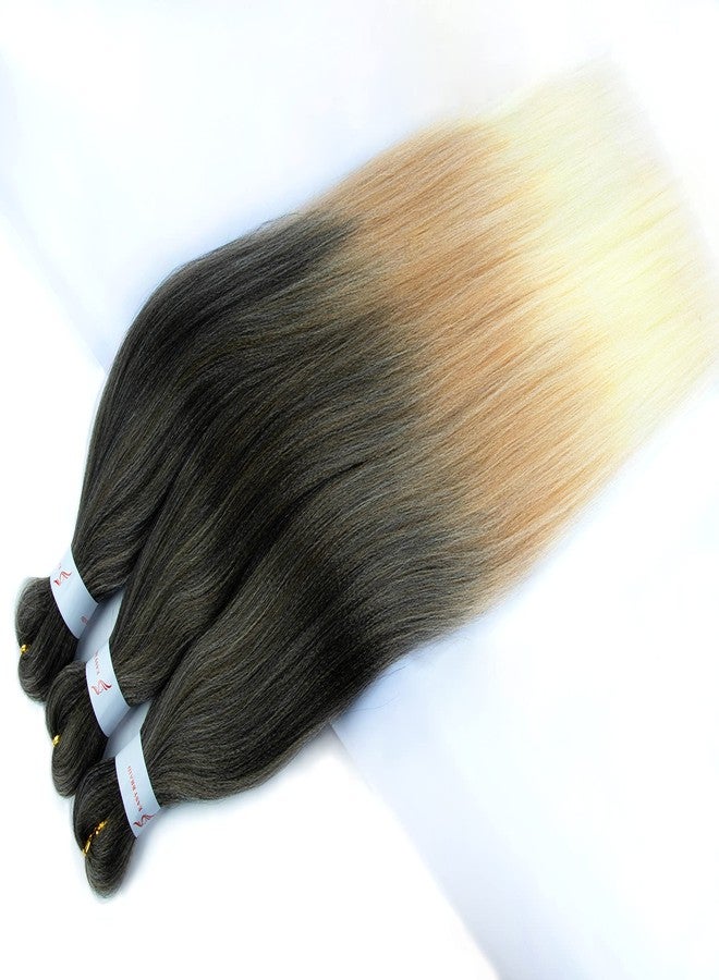 ShowCoco Braiding Hair Pre Stretched 42 Inches -8 Bundles Itch Free Synthetic Fiber Crochet Twist Braids Yaki texture Braiding Hair Extensions (42inch,1B/27/613#) - Image 4