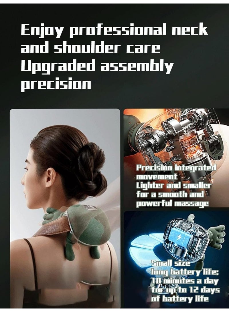 TIGER Smart Neck & Shoulder Massager – Wireless 4D Deep Tissue Electric Massager with Real Hand Kneading, 3-Speed Adjustment for Neck, Shoulders, Back & Muscle Pain Relief, Rechargeable, 2PCS, for Men & Women - Image 3