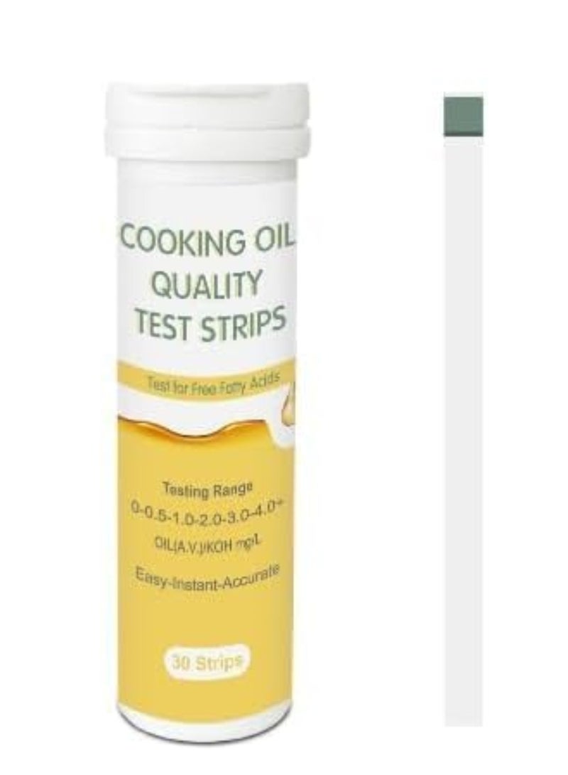 Cooking Oil Quality Test Strips,frying oil test strip.To ensure your cardiovascular and physical health, please check the oil quality.30 strips/bottle - Image 1