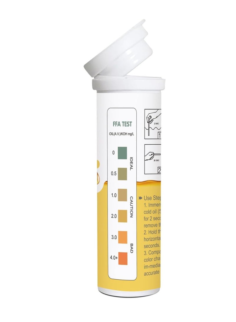 Cooking Oil Quality Test Strips,frying oil test strip.To ensure your cardiovascular and physical health, please check the oil quality.30 strips/bottle - Image 2