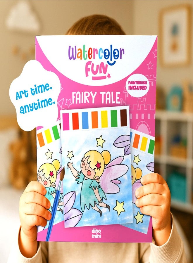 DINO MINI Watercolor Fun Value Pack - 2 Paint with Water Kits for Toddlers - Water Painting for Toddlers - Travel Activities for Kids Ages 4-8 - Screen Free Birthday Gifts (Farm - Fairy Tale) - Image 3