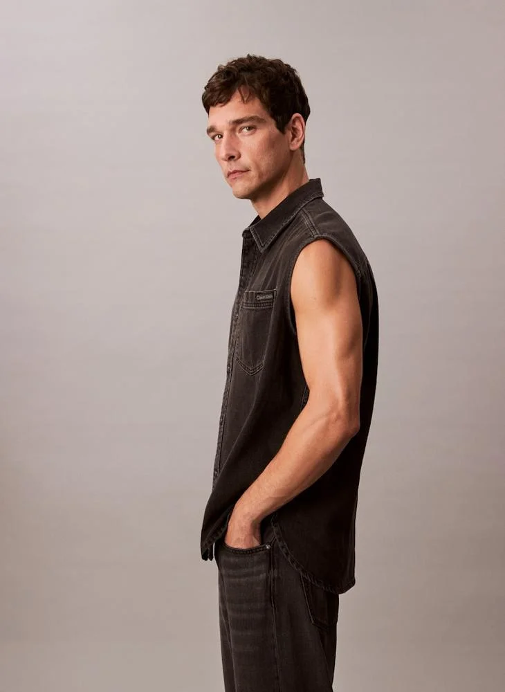 كالفن كلاين جينز Sleeveless Denim Top