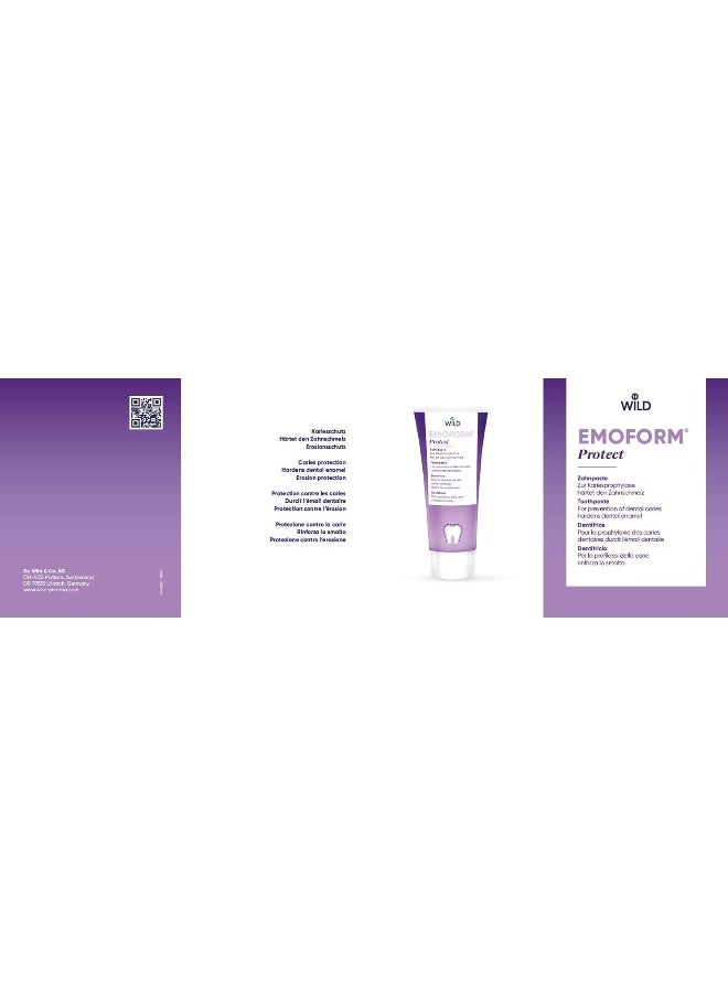EMOFORM - Emoform Protect Toothpaste, Anti-Caries Protection with Special Formula (NSX) - Image 1