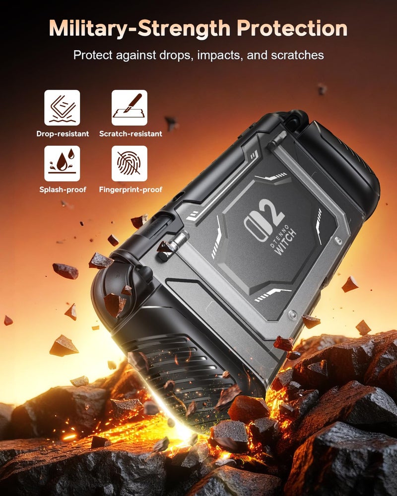 FYOUNG Switch 2 Protective Case with Kickstand, FYOUNG Dockable Hard PC Shell for Nintendo Switch 2 Console 2025, Full Protection Accessories,Shockproof, Soft TPU Ergonomic Grip for Joycon - Image 5