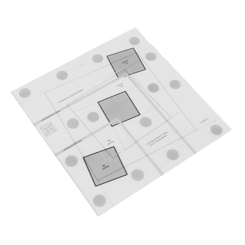 Log Cabin Quilt Ruler Transparent Acrylic Quilting Ruler Log Cabin Trim Tool - Image 4