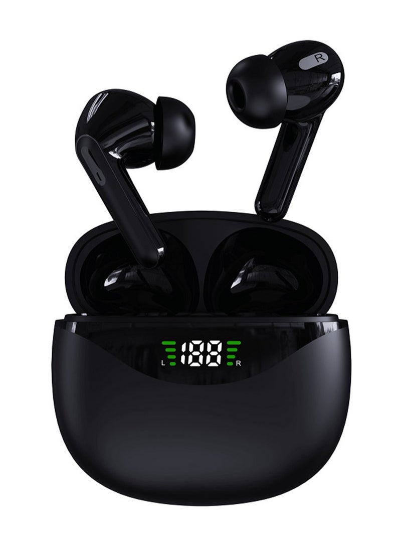 Youque - New TWS Waterproof Sports In-Ear Wireless Earbuds, Bluetooth Earphones with LED Digital Display for iPhone IOS Android Windows Black - Image 1