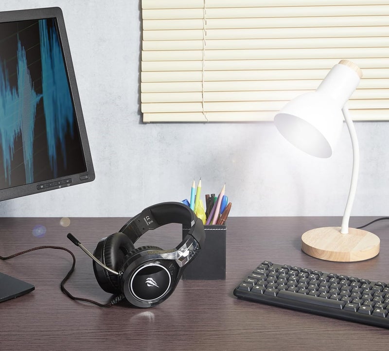 havit سماعة ألعاب سلكية فوق الأذن H2232d مع ميكروفون بوم وإضاءة RGB للكمبيوتر، اللابتوب، PS4، Xbox، سويتش - Image 2