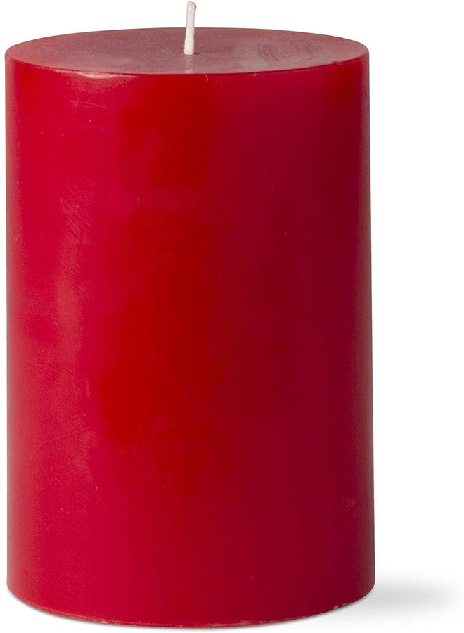 Luces Paraffin Wax Smokeless Scented 2.5"X3" Red Tall Pillar Candle for Decoretion Pack of 2 - Image 2
