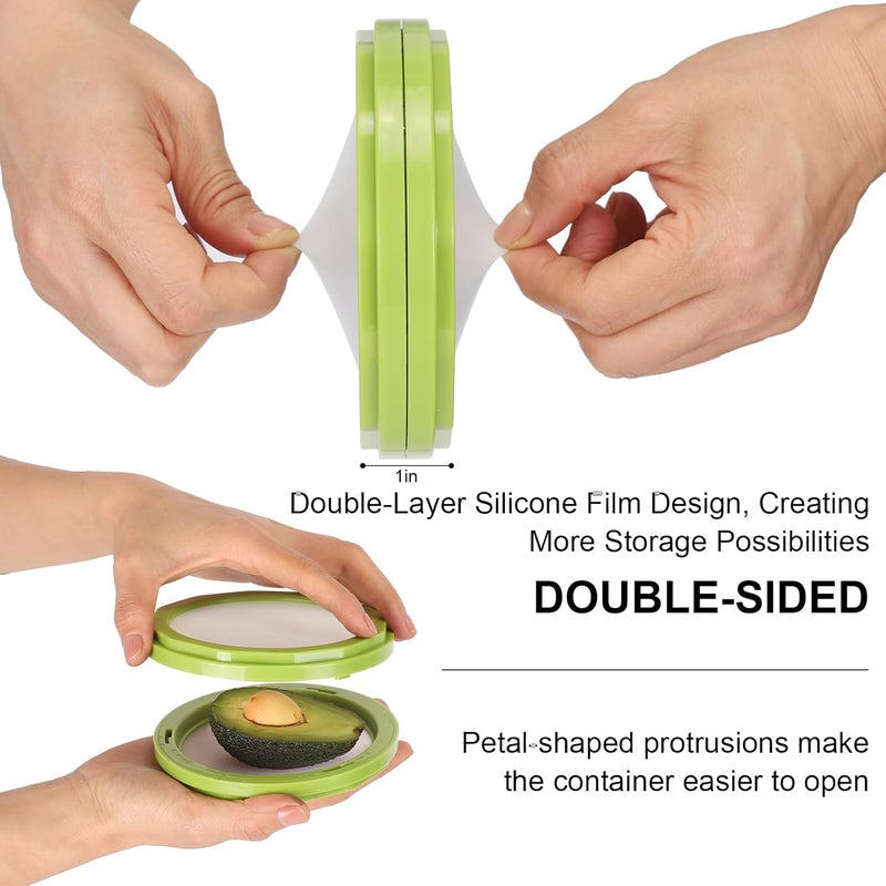Winb Avocado Saver & Onion Storage Set of 4 Reusable Fruit and Veggie Savers - Ideal for Avocados, Tomatoes, Apples, Garlic, Onions, and More - Image 3