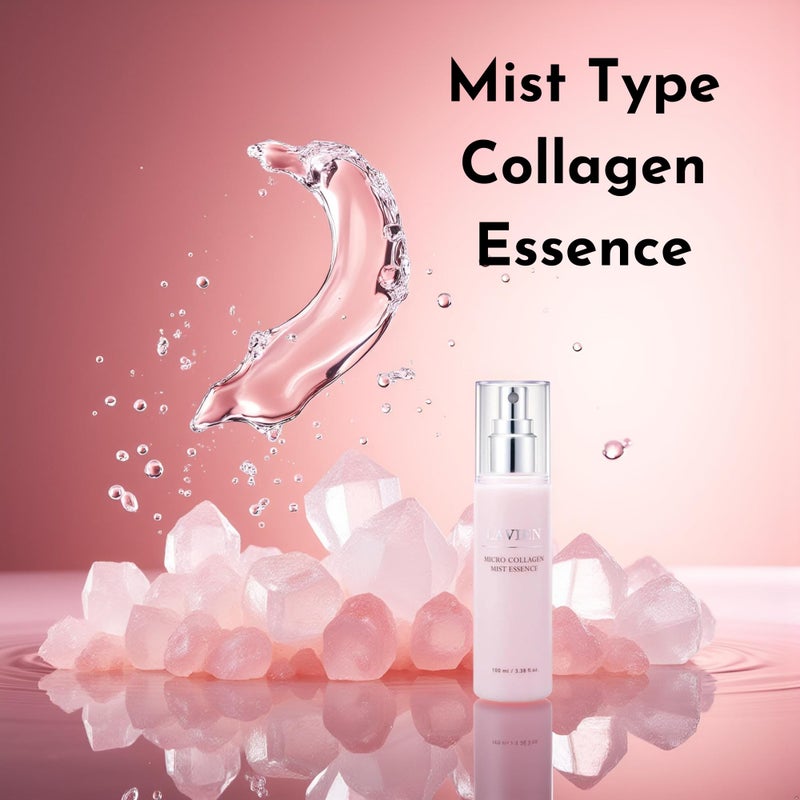 Lavien Micro Collagen Mist Essence - Hydrating Facial Spray, Redness and Smooth Skin - Suitable All Skin Types - 3.38 Fl Oz Bottle - Image 4
